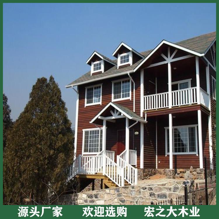 鹤壁度假防腐木别墅 供应防腐木别墅 经济耐用 品质保证