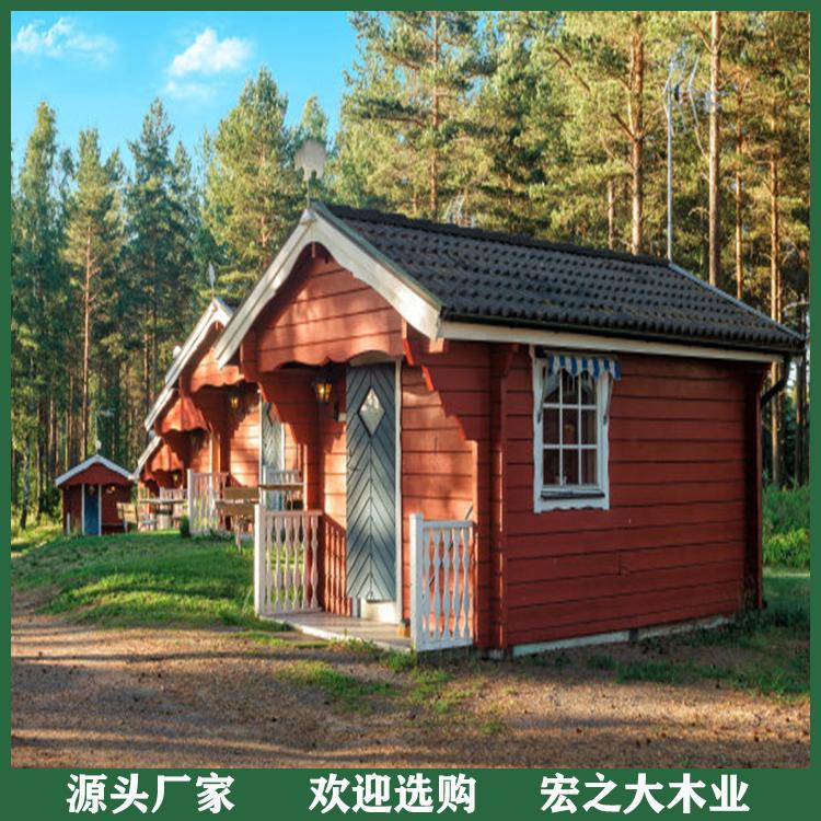 鹤壁度假防腐木别墅 定制防腐木别墅 外形美观 欢迎选购