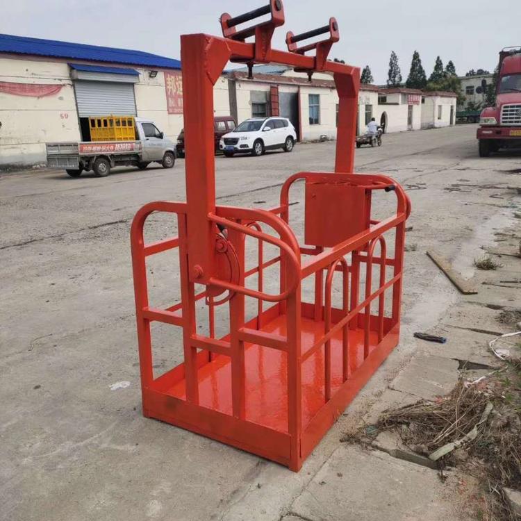 不用摘小钩的吊车吊篮 吊车专用建筑施工电动吊篮 吊车吊篮高空作业
