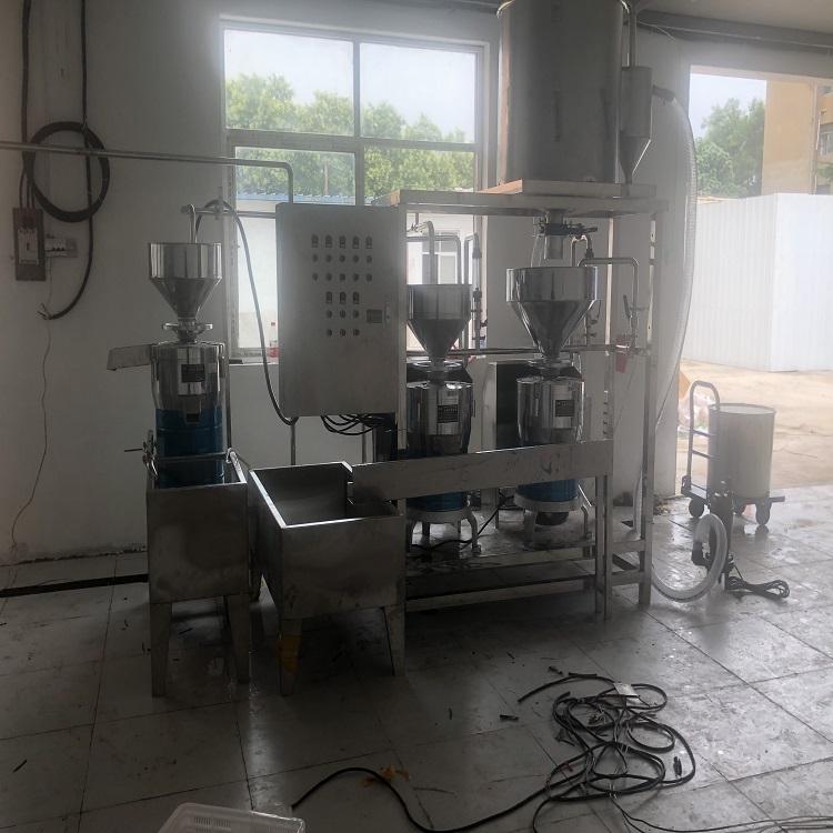 全自动三联磨浆机组   大型磨浆机  豆制品机械厂家