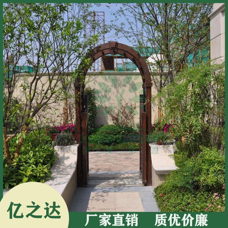 公园防腐木花架 亿之达防腐木花架 防腐朽 防潮防虫蛀