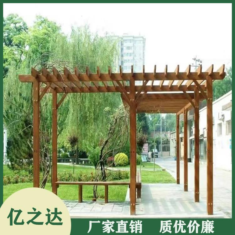 防腐木花架厂家 防腐木花架设计 结实耐用 美观环保