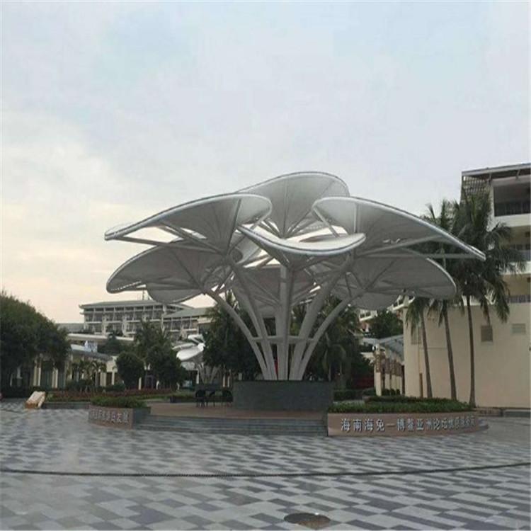 定制安装膜结构景观小品 膜结构高低棚 公园景观张拉膜小品定制