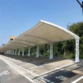常州膜结构自行车篷 学校停车棚 膜结构雨棚