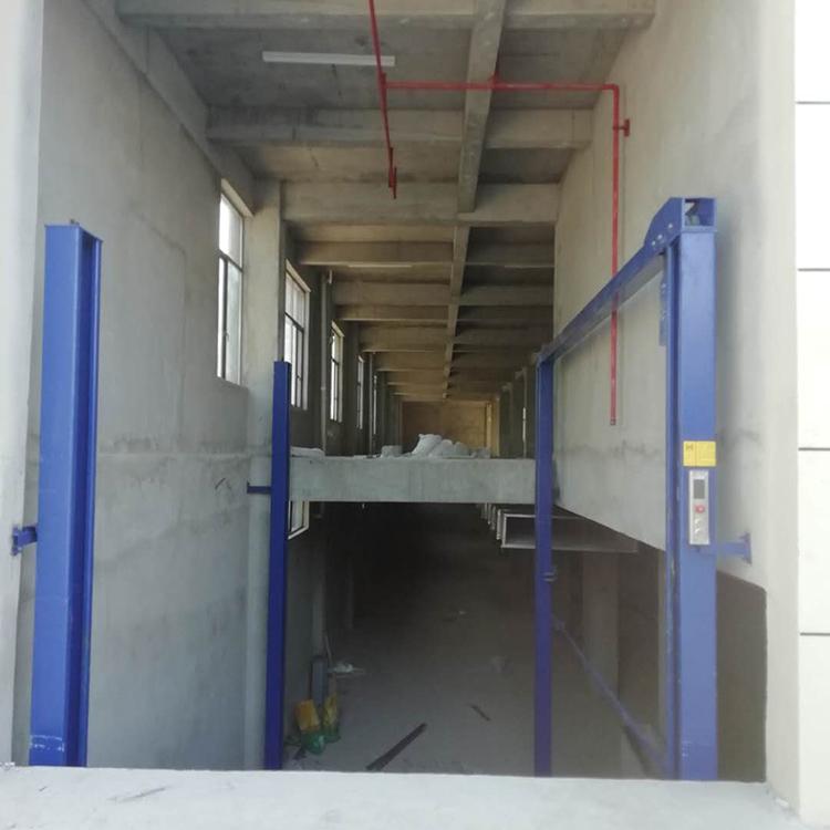 汽车 货物升降平台 固定导轨式举升机 液压货梯 电动液压式货物升降机