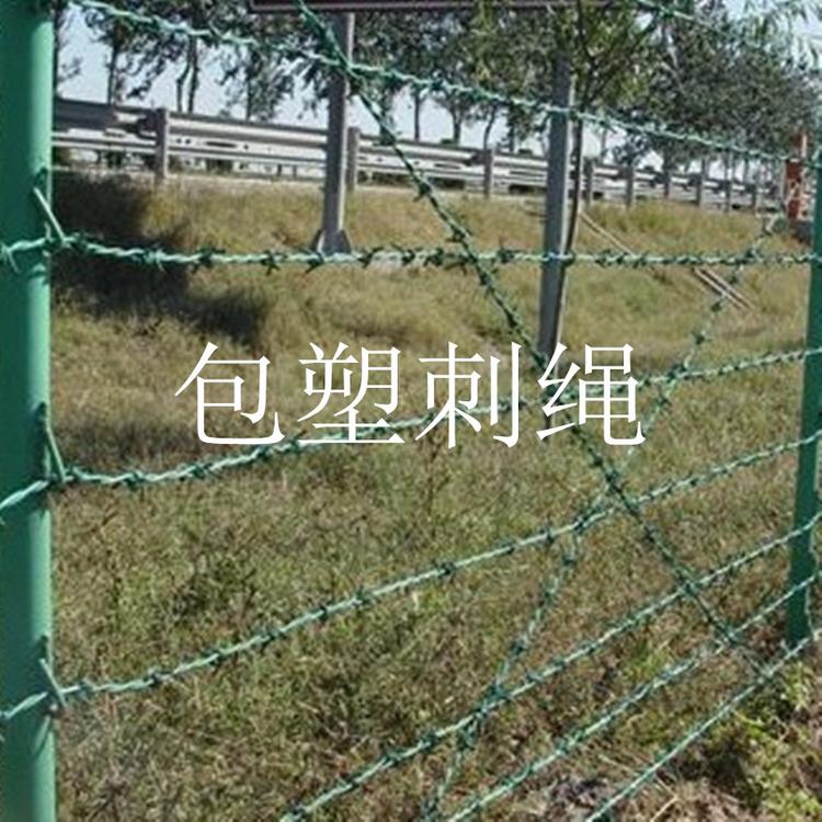 定制出售刺绳铁蒺藜带刺铁丝刺线刺网防盗网放扒网厂家