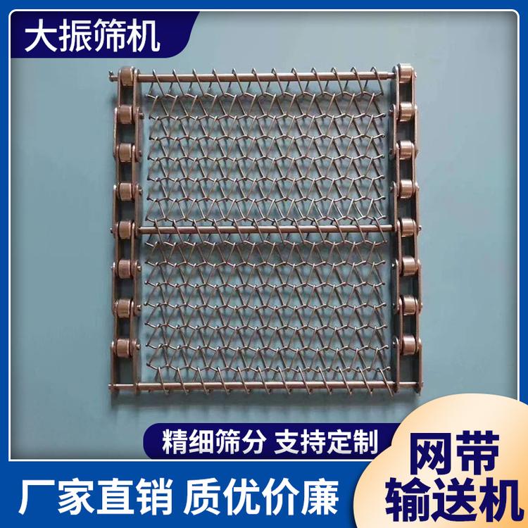 大振筛机 网带输送机 厂家供应 不锈钢网带式输送机