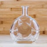 水晶玻璃瓶生产 喷涂白酒瓶定制  郓城富兴酒类包装