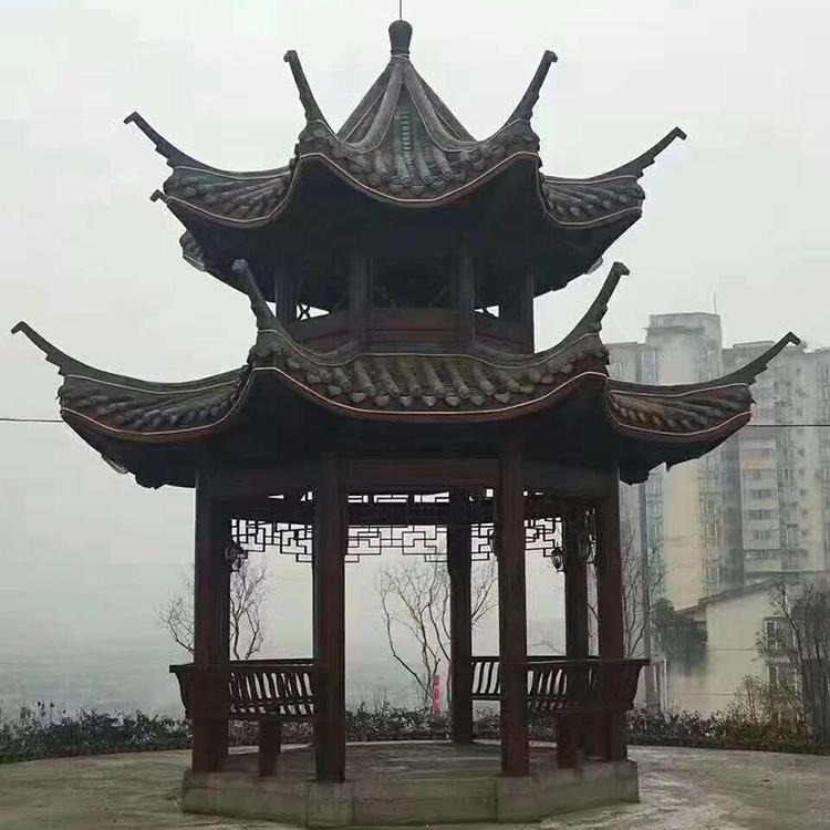 防腐木凉亭厂家 河南古建防腐木凉亭 外形美观 欢迎购买