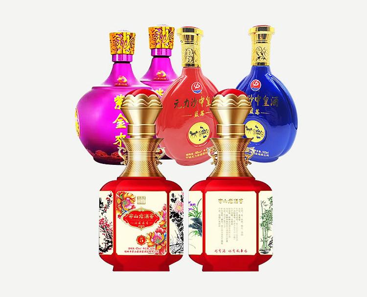 晶白料白酒瓶 500ml方形空酒瓶一斤装玻璃白酒瓶  郓城富兴酒类包装