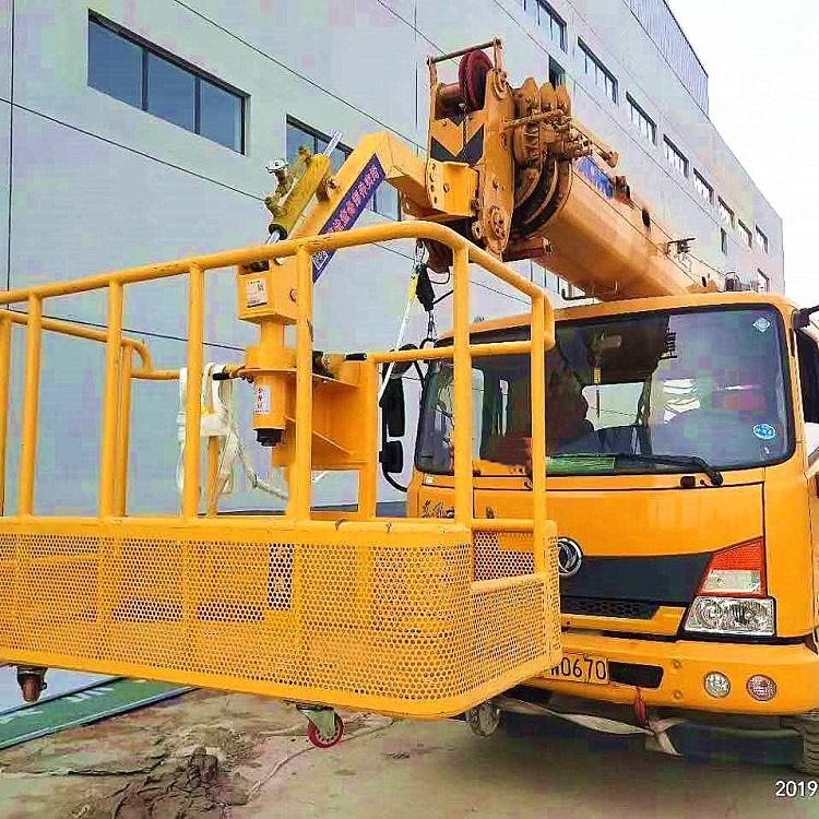 定制各种篮筐 吊车360度旋转吊篮 户外高空作业吊车吊框
