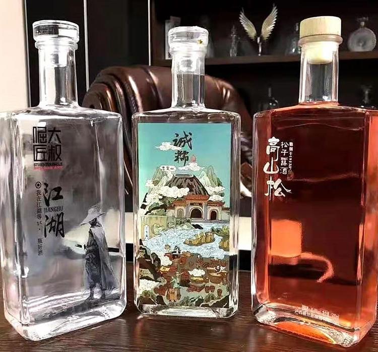 420g白酒瓶定制 黄酒玻璃瓶  郓城富兴酒类包装