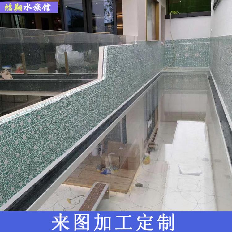 酒店别墅游泳池 鸿翔水族馆 亚克力泳池工程 工厂厂家