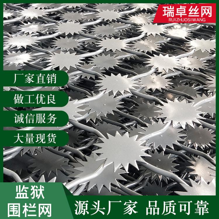 厂家定制不锈钢防攀爬监狱围栏网 定制刺绳护栏网监狱围栏网