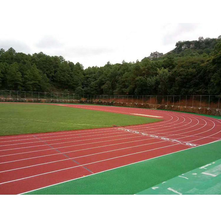 河北13mm混合型塑胶跑道施工新国标塑胶跑道材料直销