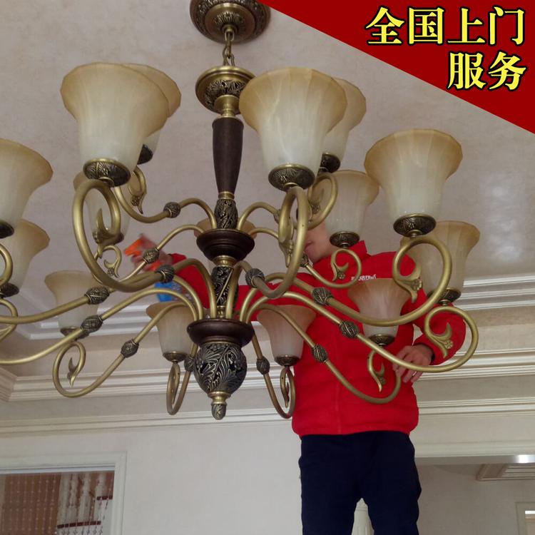 南沙区 专业水晶灯清洗服务 高级酒店饭店会所大堂灯具保洁服务家装别墅宴会厅大型酒店工程灯具   酒店灯具保洁服务