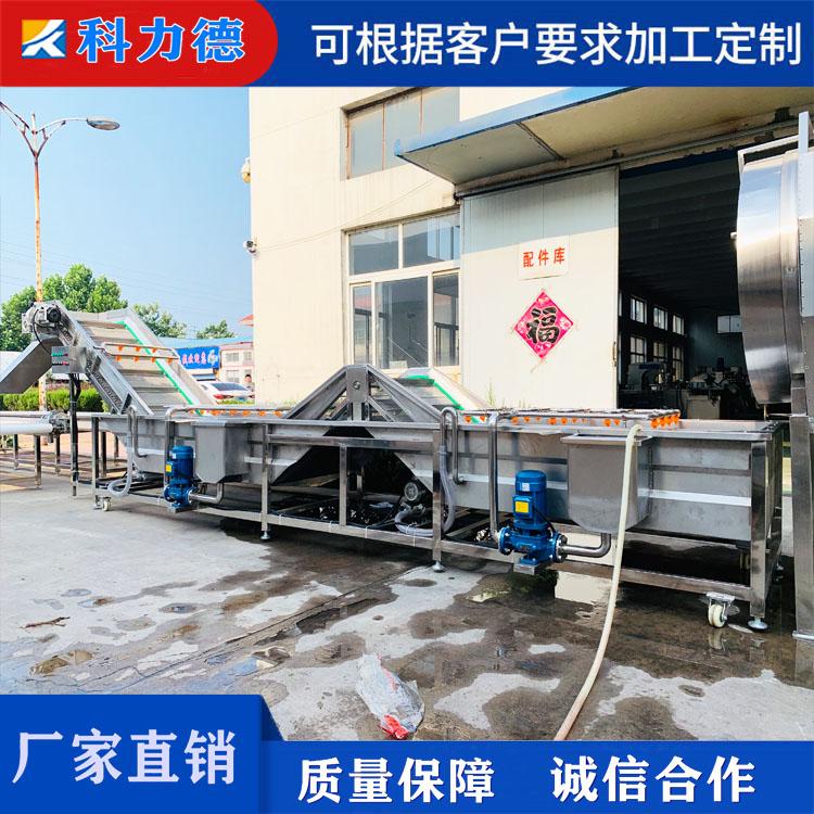 竹笋预煮漂烫机 竹笋蒸煮加工生产线 藕片土豆片清洗漂烫蒸煮流水线 果蔬气泡清洗机