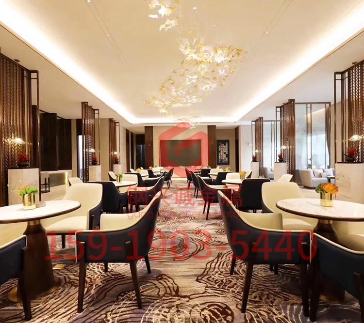 酒店玫瑰金镂空屏风隔断 钢兴诚屏风批发