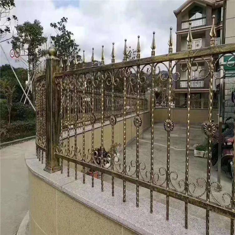 铁艺护栏 家庭住宅铁艺围墙 铁艺防护栏杆 小区别墅用铁艺护栏