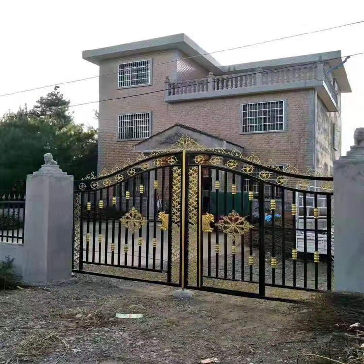豪华铁艺门 高档铁艺门 锻打铁艺门 定制铁艺大门