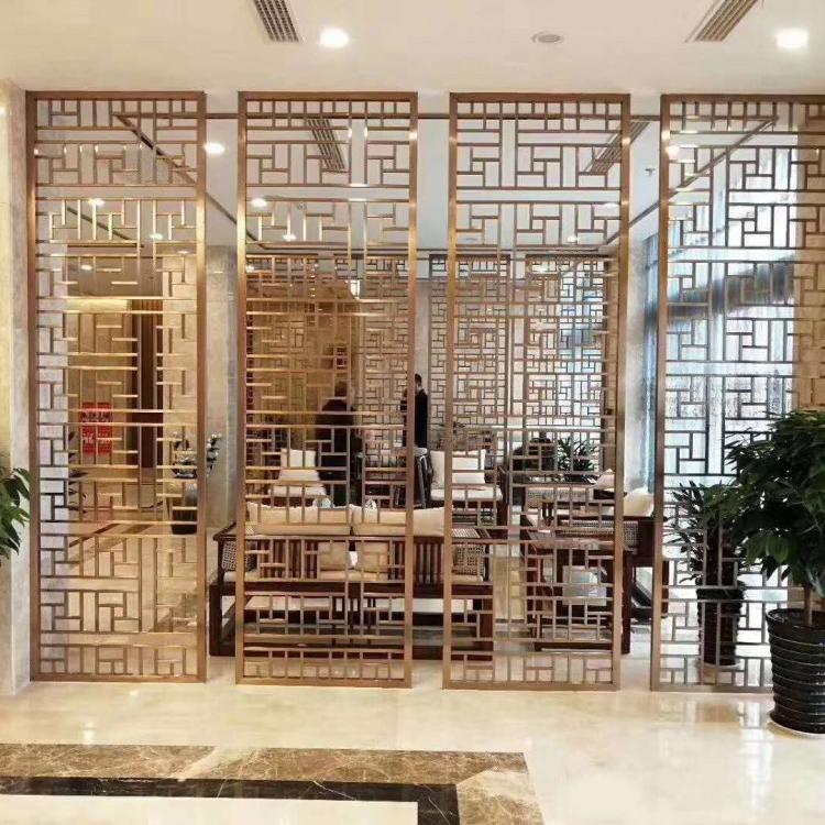 别墅屏风隔断 铝合金屏风 按需定制 标艺不锈钢现货供应