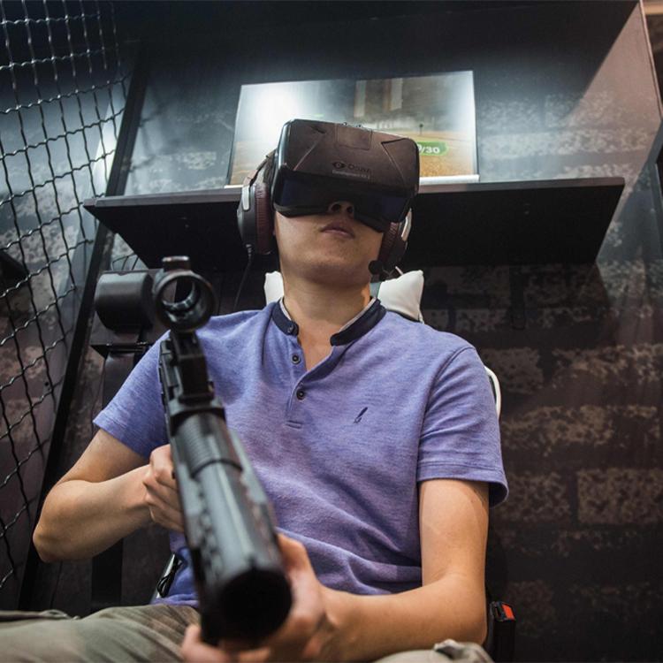 vr体验馆设备供应商VR多人大空间模拟射击设备旅游景区游乐项目