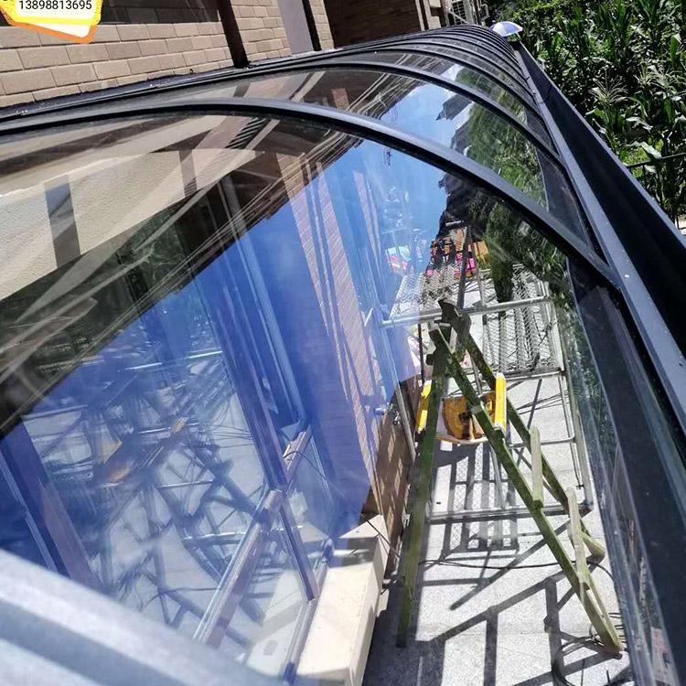 哈尔滨雨棚制作 铝合金车棚定制 精恒铝业