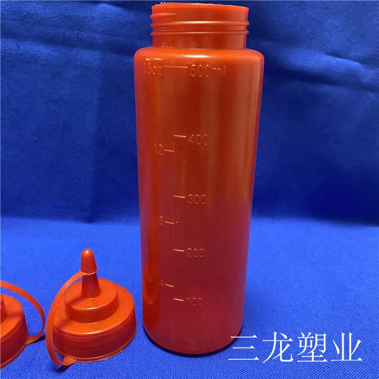 三龙 沙拉挤压瓶  塑料挤酱罐 挤酱瓶