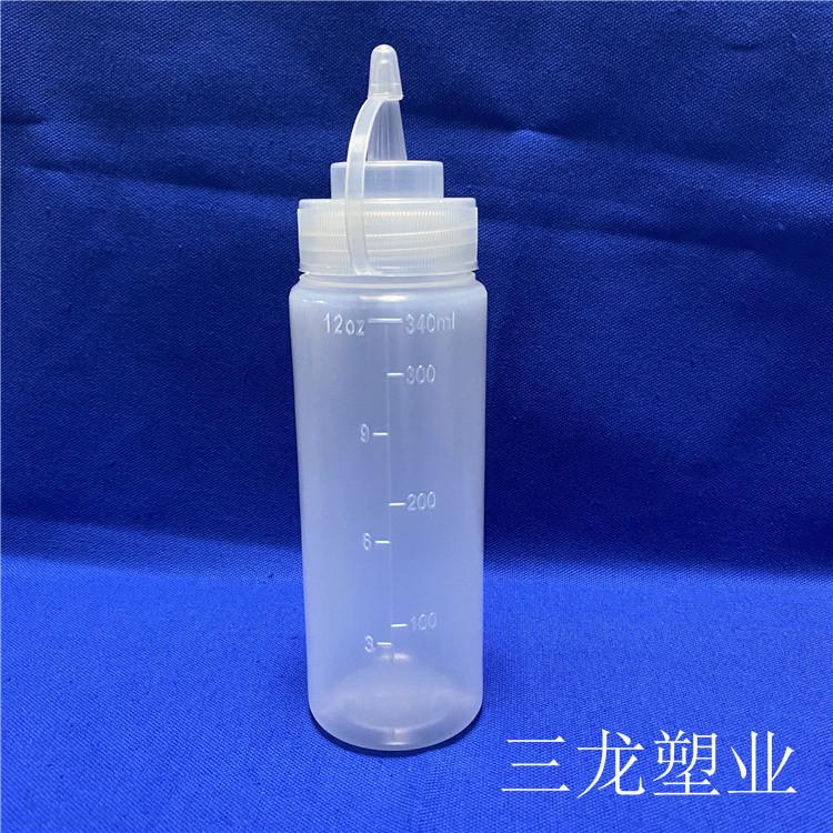 厂家供应  沙拉挤压瓶  塑料挤酱罐 挤酱瓶 