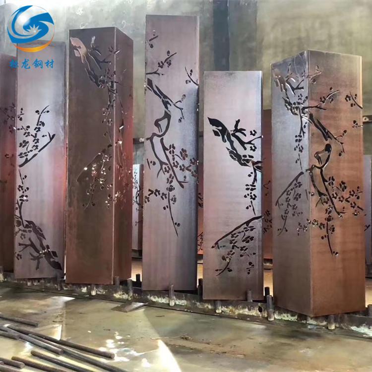 标之龙耐候钢SPA-H材料景观装饰墙整板可切割无锡现货