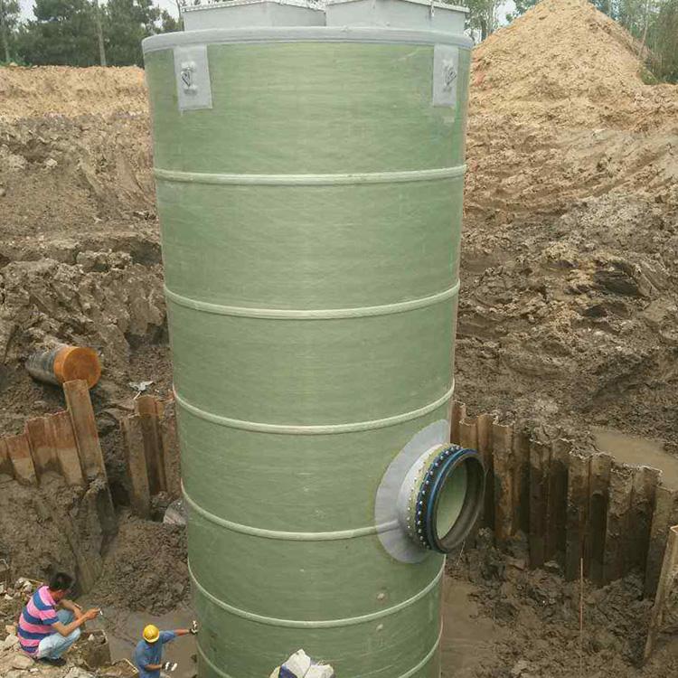 地埋式玻璃钢一体化泵站 一体化污水雨水泵站 一体化排污预制提升泵站
