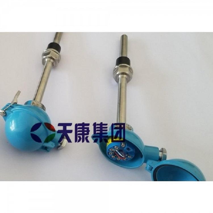 耐磨阻漏法兰螺纹直插式卡套铠装热电阻热电偶高精度 固定螺纹热电偶石油化工