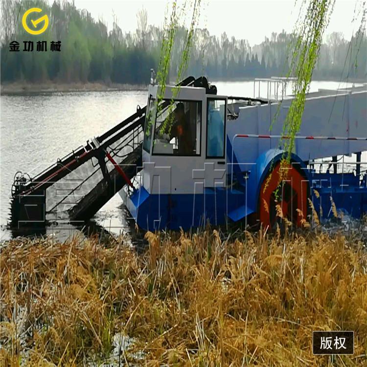 供应湿地公园河道清淤割草船  水草清理打捞船  水葫芦粉碎船 挖泥船