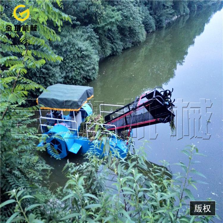 辽宁池塘水库河道水葫芦碎草船  小型粉碎船  水草粉碎船生产厂家供应小型碎草机