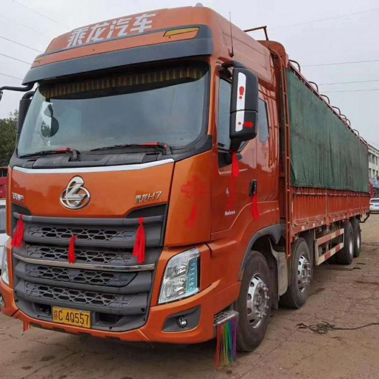国五 东风柳汽乘龙H7  350马力 前四后八  高栏 苍删式 载货车 17年5月份上户