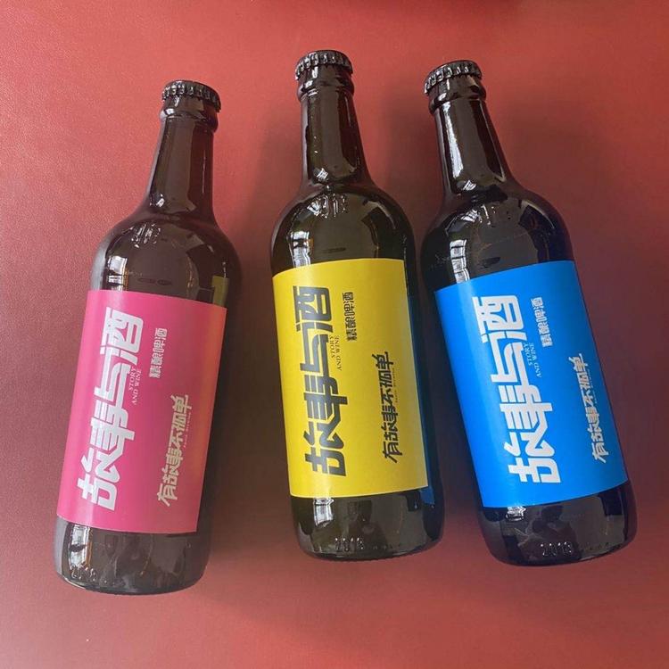 宁国市国潮啤酒精酿苏打酒生产厂家 故事与酒系列 有故事就不孤单 适合多种场合 有意电话联系