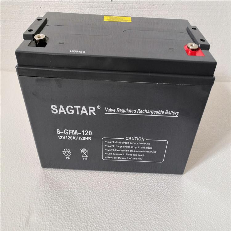 SAGTAR蓄电池6-GFM-17 12V17AH储能铅酸免维护UPS 12V17AH 阀控式电源