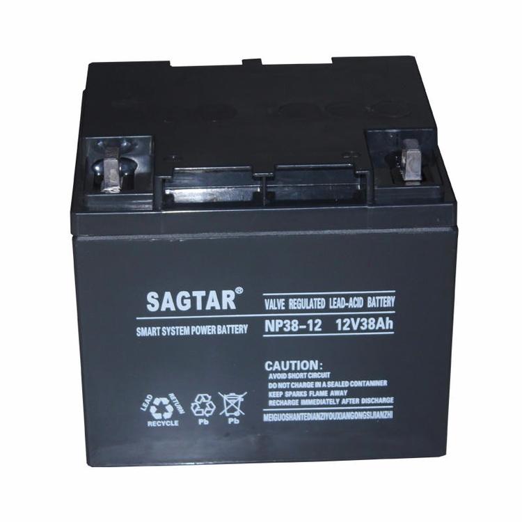 SAGTAR蓄电池6-GFM-24 12V24AH储能铅酸免维护UPS NP24-12 型号齐全 阀控式电源