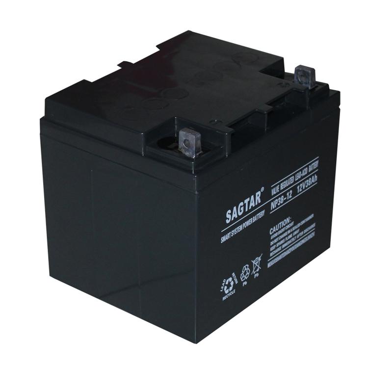 SAGTAR蓄电池NP38-12 12V38AH储能铅酸免维护UPS  厂家型号齐全 阀控式电源