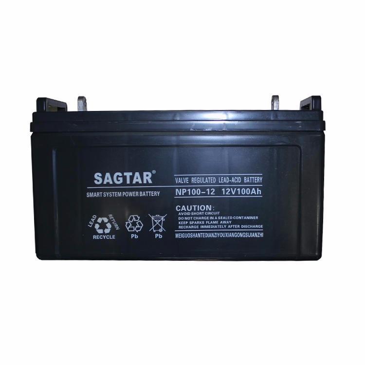 SAGTAR蓄电池NP100-12 12V100AH 储能铅酸 阀控式 免维护 UPS蓄电池