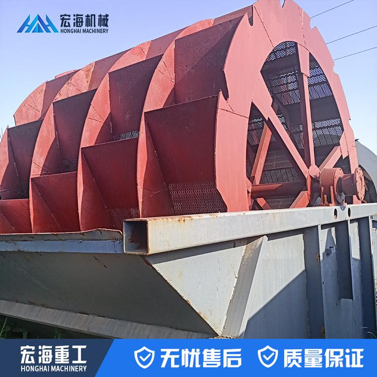 大型洗砂机 矿山自动双轮式洗砂机 轮斗式黄泥土沙洗砂机设备