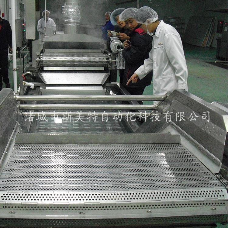 冻盘鼓泡解冻设备 小海虾冰盘化冻线