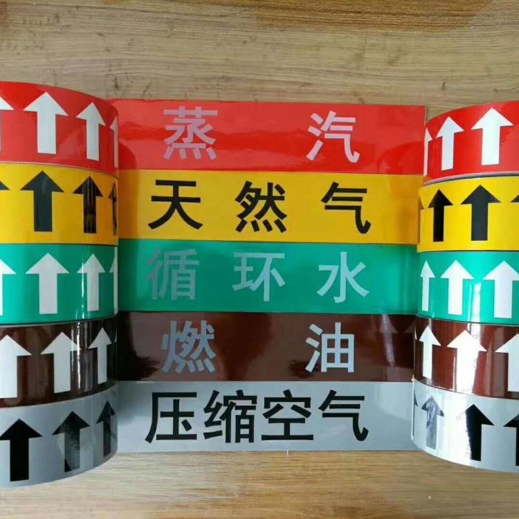 管道流向标识牌 燃气管道指示牌 化工管道标识牌