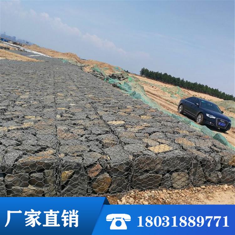 现货石笼网 格宾网 包塑石笼网箱 加筋石笼网 高尔凡石笼网