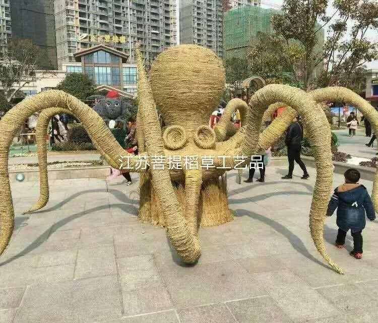 上海稻草人工艺品  稻草工艺品 园林景观稻草工艺品   仿真绿雕造型 仿真绿雕制作工艺 绿雕景观厂家 大型仿真绿雕定制