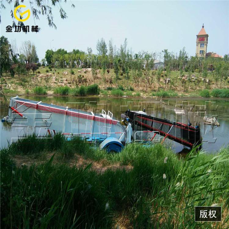 多功能小型水葫芦打捞船   自动水葫芦粉碎打捞船  水上垃圾打捞船现货