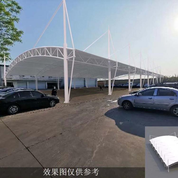 常州批发户外停车棚 公交站遮阳棚 膜结构停车棚厂家