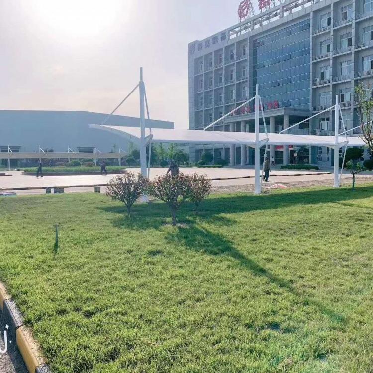 无锡安装户外停车棚 公交站遮阳棚 膜结构停车棚厂家