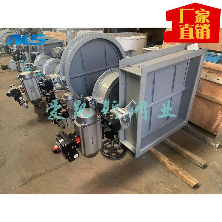 现货供应 气动方形通风蝶阀风门矩形方形通风蝶阀风机风门TOFD641W