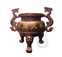 圆形平口香炉定制 长形大型寺院香炉批发
